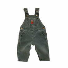 Load image into Gallery viewer, Vintage Faded Green Denim Overalls 12M
