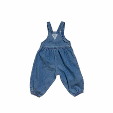 Load image into Gallery viewer, Vintage Light Denim Bubble Overalls 12M
