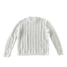 Load image into Gallery viewer, Vintage White Cable Knit Sweater 8/10Y
