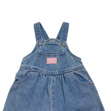 Load image into Gallery viewer, Vintage Light Denim Bubble Overalls 12M
