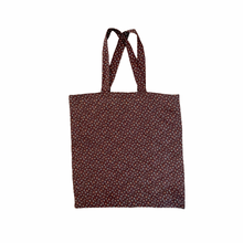 Load image into Gallery viewer, Quilted Brown Floral Print Tote Bag
