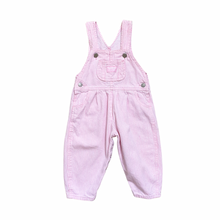 Load image into Gallery viewer, Vintage Oshkosh Pink Railroad Stripe Overalls 18M
