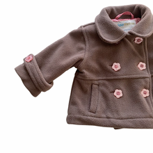 Load image into Gallery viewer, Brown Fleece Peacoat 6M
