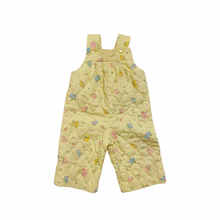 Load image into Gallery viewer, Quilted Yellow Overalls 6M
