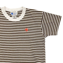 Load image into Gallery viewer, Vintage Girl Guides Brown Striped Tee 10Y
