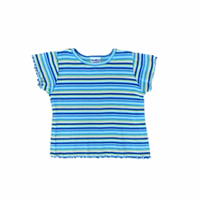 Load image into Gallery viewer, Vintage Oshkosh Striped Lettuce Hem Tee 6Y
