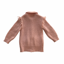 Load image into Gallery viewer, Pink Fringe Cardigan 4T
