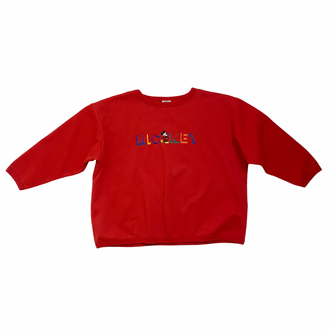 Vintage Red Mickey Mouse Sweatshirt 12Y