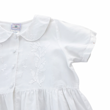 Load image into Gallery viewer, White Embroidered S/S Dress 10Y
