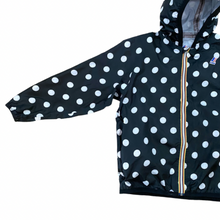 Load image into Gallery viewer, Polka Dot K-Way Packable Rain Jacket 10Y
