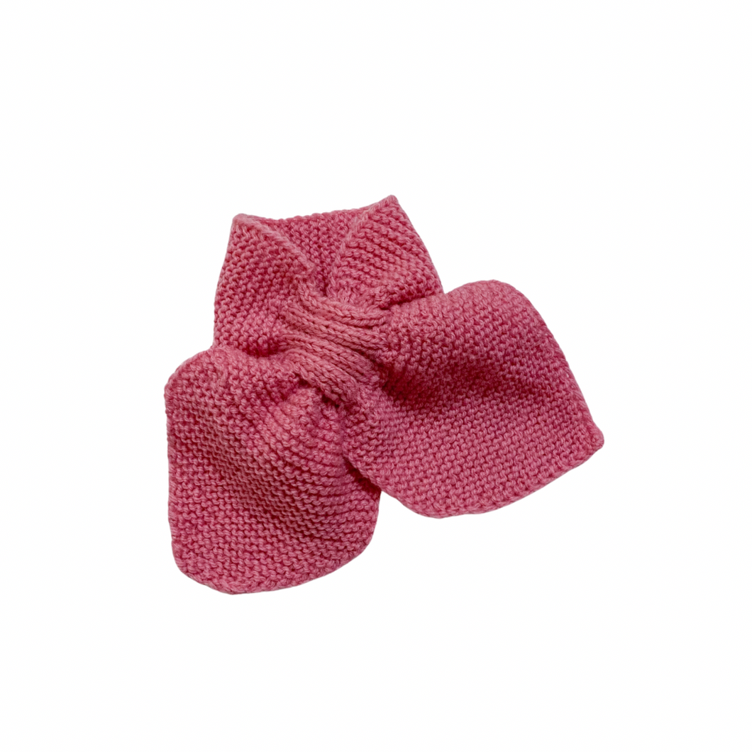 Hand Knit Raspberry Neck Scarf