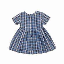 Load image into Gallery viewer, Vintage Plaid Embroidered Dress 💙💙 3/4T
