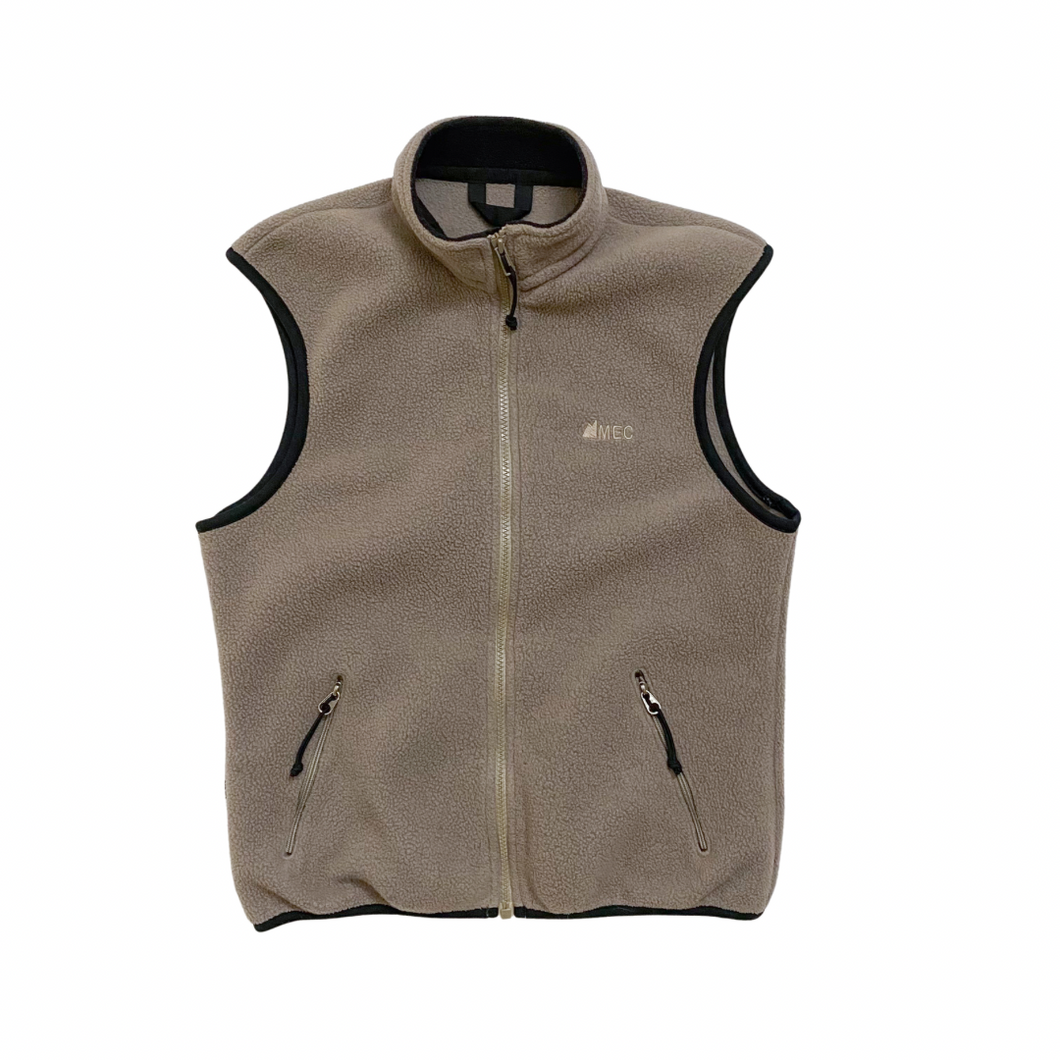 Vintage Taupe MEC Fleece Vest 10/12Y