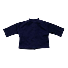 Load image into Gallery viewer, Navy Blue Ribbed Cardigan 18M
