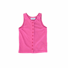Load image into Gallery viewer, Vintage Pink Button Tank 4T
