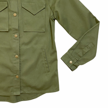 Load image into Gallery viewer, Army Green Shirt Jacket
