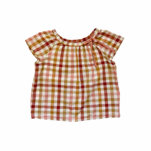 Load image into Gallery viewer, Bonpoint Lys Caramel Check Blouse 8Y
