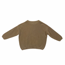 Load image into Gallery viewer, Taupe Boxy Oversized Knit Sweater 5/6Y
