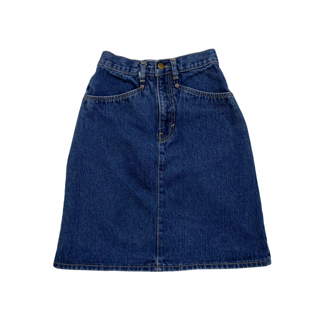 Vintage Dark Denim Skirt 7Y