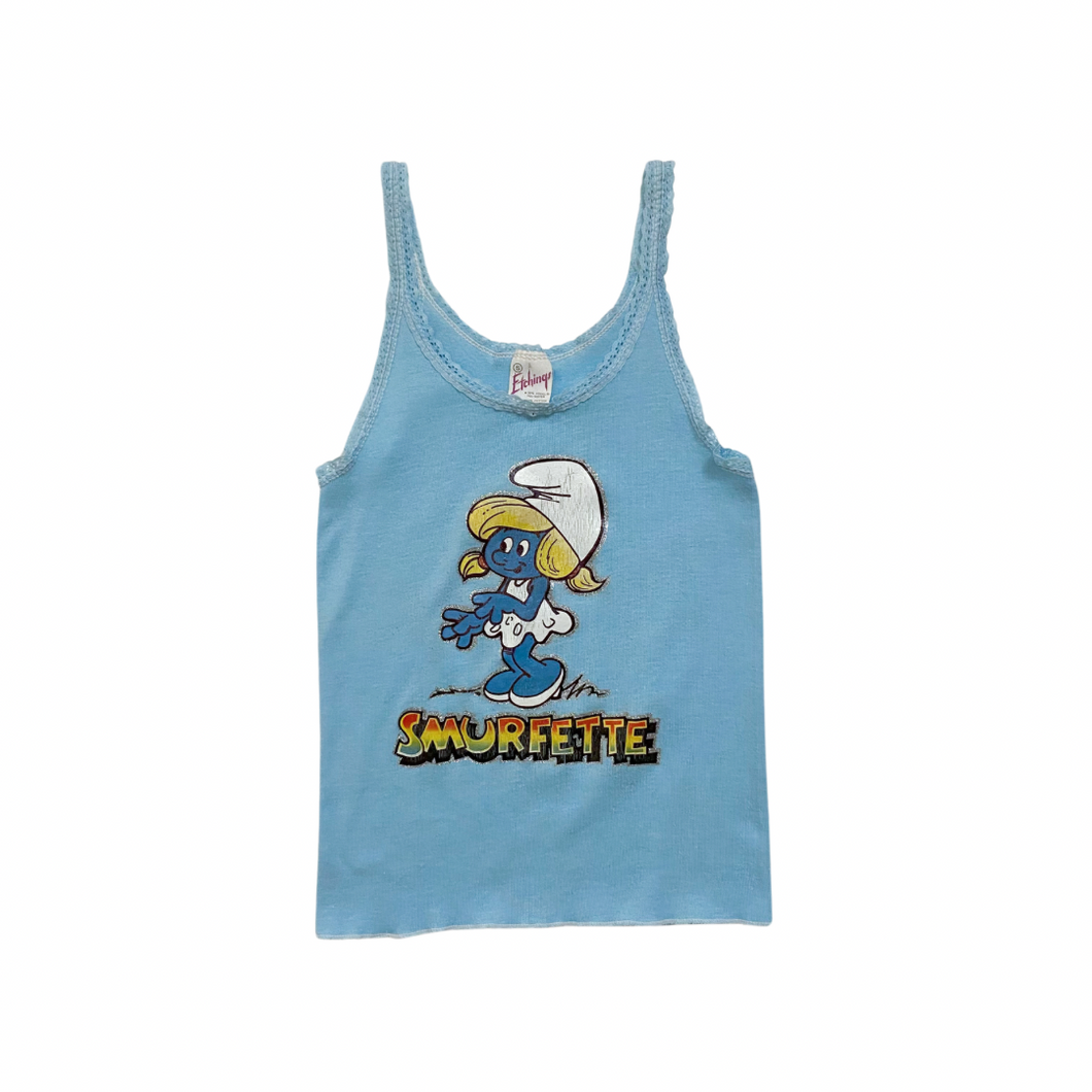 Vintage Smurfette Tank 8/10Y