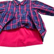 Load image into Gallery viewer, Vintage Plaid Flannel Tunic Dress 2/3T
