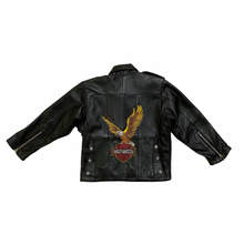 Load image into Gallery viewer, Vintage Genuine Leather Harley Moto Jacket 7/8Y
