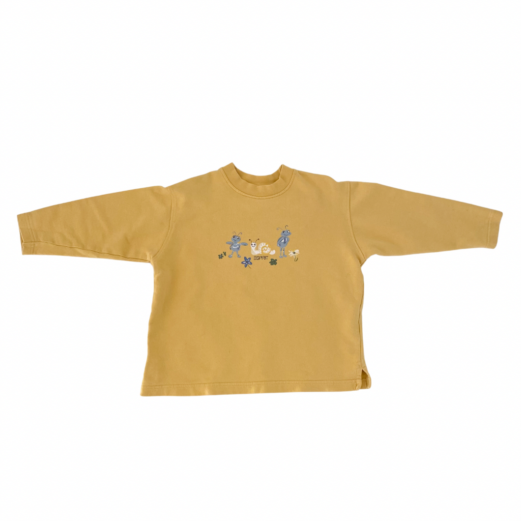 Vintage Yellow Esprit Sweatshirt 5/6Y