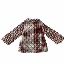 Load image into Gallery viewer, Quilted Brown Gingham Jacket 18M
