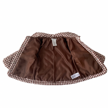 Load image into Gallery viewer, Quilted Brown Gingham Jacket 18M

