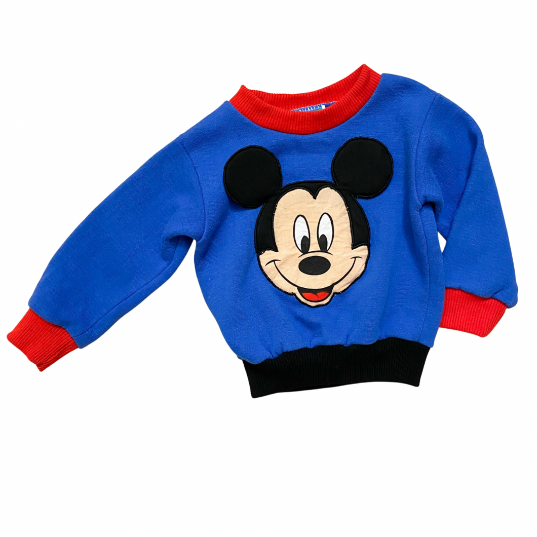 Vintage Color Block Mickey Sweatshirt 18M