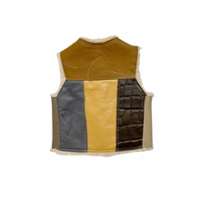 Load image into Gallery viewer, Patchwork Leather Vest 3T
