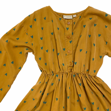 Load image into Gallery viewer, Mustard Heart Dress 10/11Y
