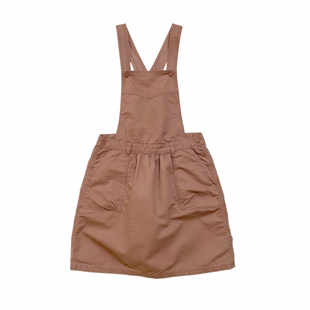 Taupe Pinafore Dress 10Y