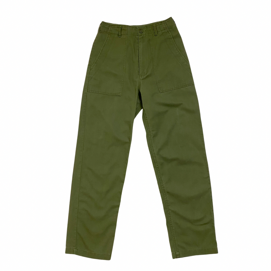 High Waisted Army Green Pants W24