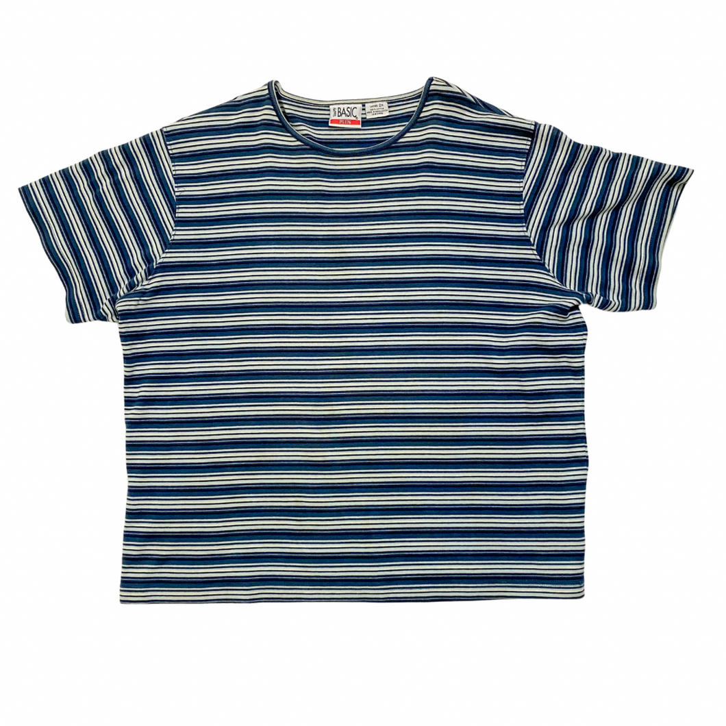 Vintage Boxy Striped Tee 2X