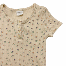 Load image into Gallery viewer, Short Sleeve Waffle Henley Bodysuit 6Y
