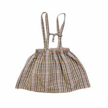 Load image into Gallery viewer, Cool Toned Plaid Suspender Dress 4/5T
