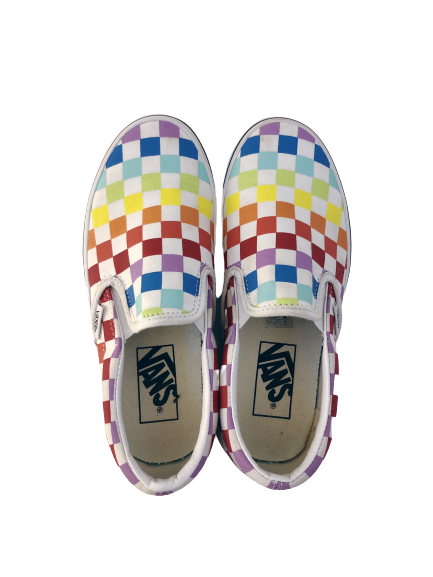 Vans rainbow slides hotsell