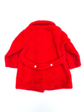 Load image into Gallery viewer, Vintage 60’s Red Teddy Bear Coat 7/8Y
