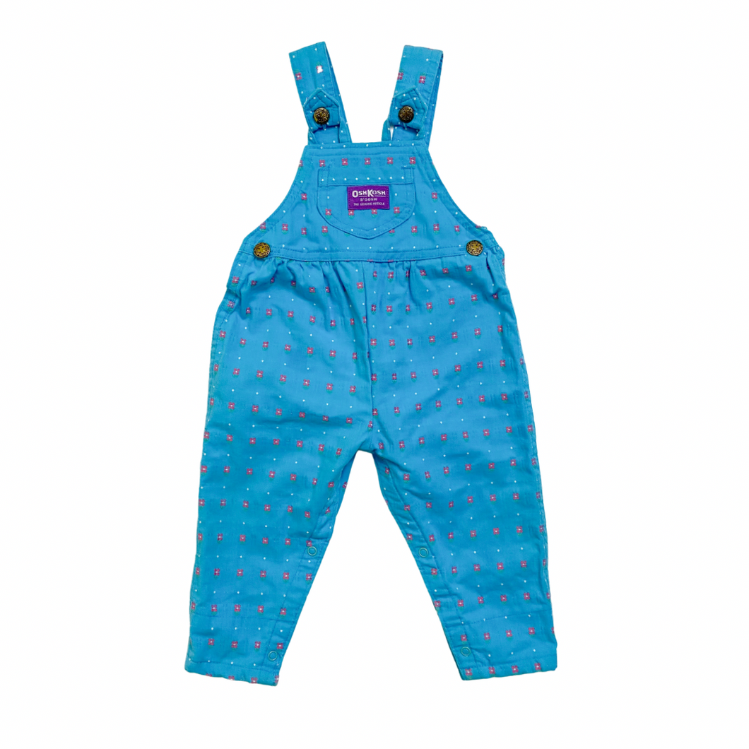 Teal Embroidered Oshkosh Overalls 18M