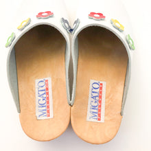 Load image into Gallery viewer, Vintage Migato White Patent Clogs Size 3
