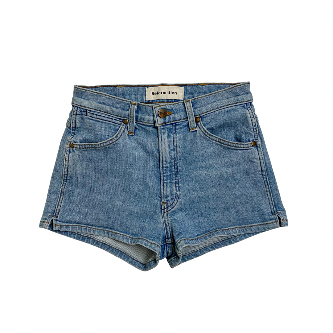 Reformation Cowgirl Denim Shorts W26 Bon Kid