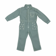 Load image into Gallery viewer, Sage Embroidered Boiler Suit 3T
