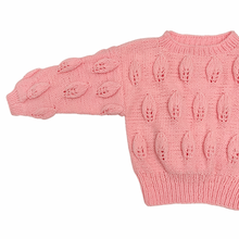 Load image into Gallery viewer, Pink Leaf Knit Sweater 4/5T
