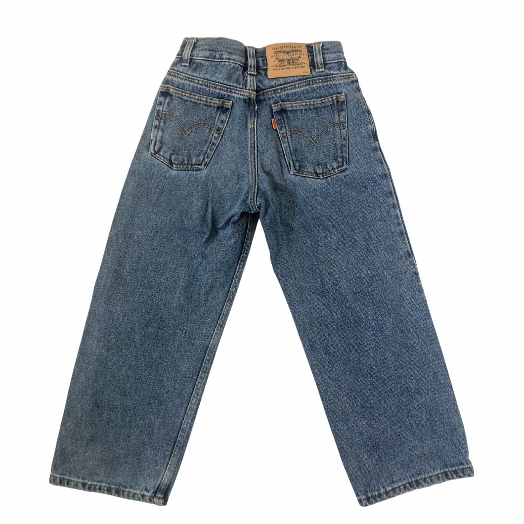 Vintage Orange Tab Wide Leg Levi’s jeans 8/10Y