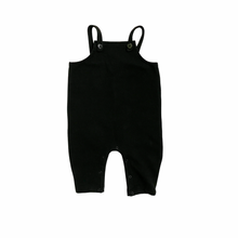 Load image into Gallery viewer, Black Fleece Overalls 3/6M
