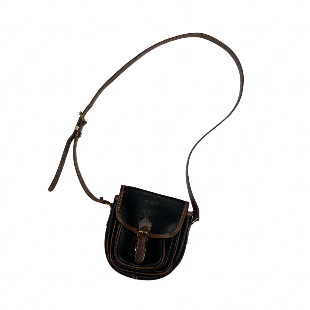 Vintage Roots Leather Crossbody Bag