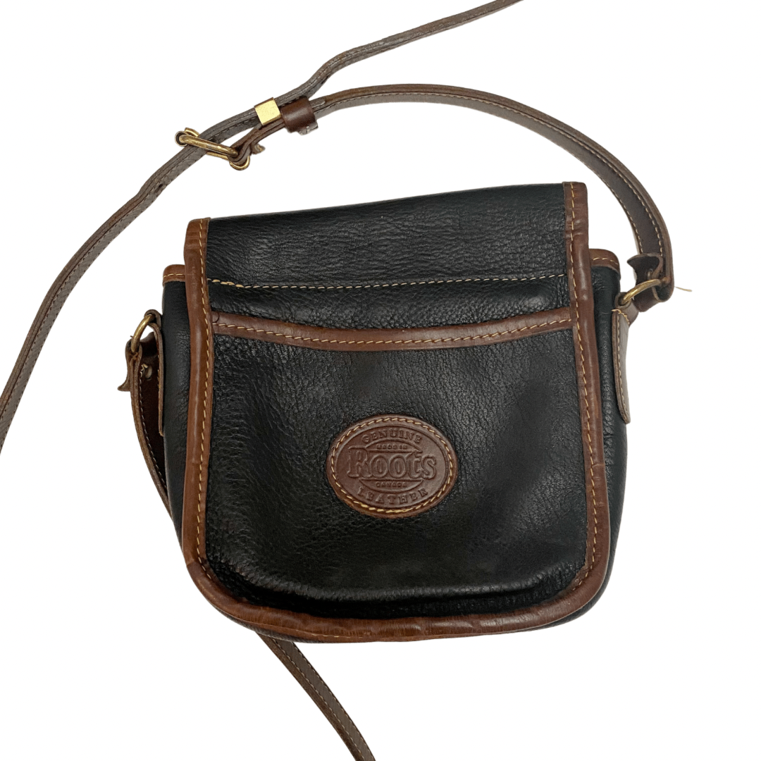 Roots leather 2025 crossbody bag