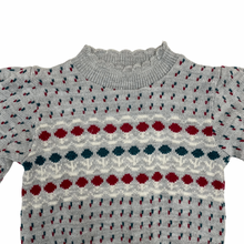Load image into Gallery viewer, Gray Scallop Hem Knit Sweater 3T
