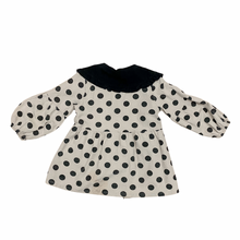 Load image into Gallery viewer, Dotted Button Front Collar Blouse 6/8Y
